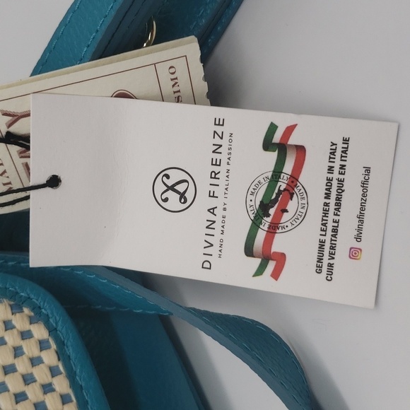 962- Divina Firenze Crossbody Bag Genuine Italian Leather Detachable NWT - Picture 11 of 11